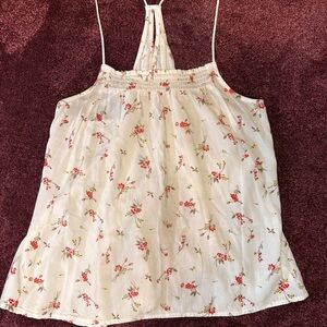 No Boundaries White Floral Camisole